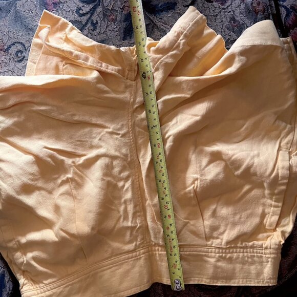 High Waisted Yellow Summer Staple Shorts - Picture 15 of 16